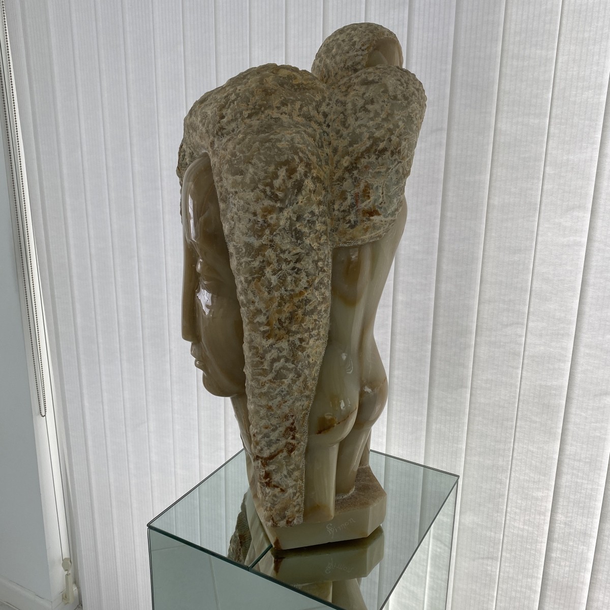 Bernard Simon (1896 - 1980) Onyx Sculpture