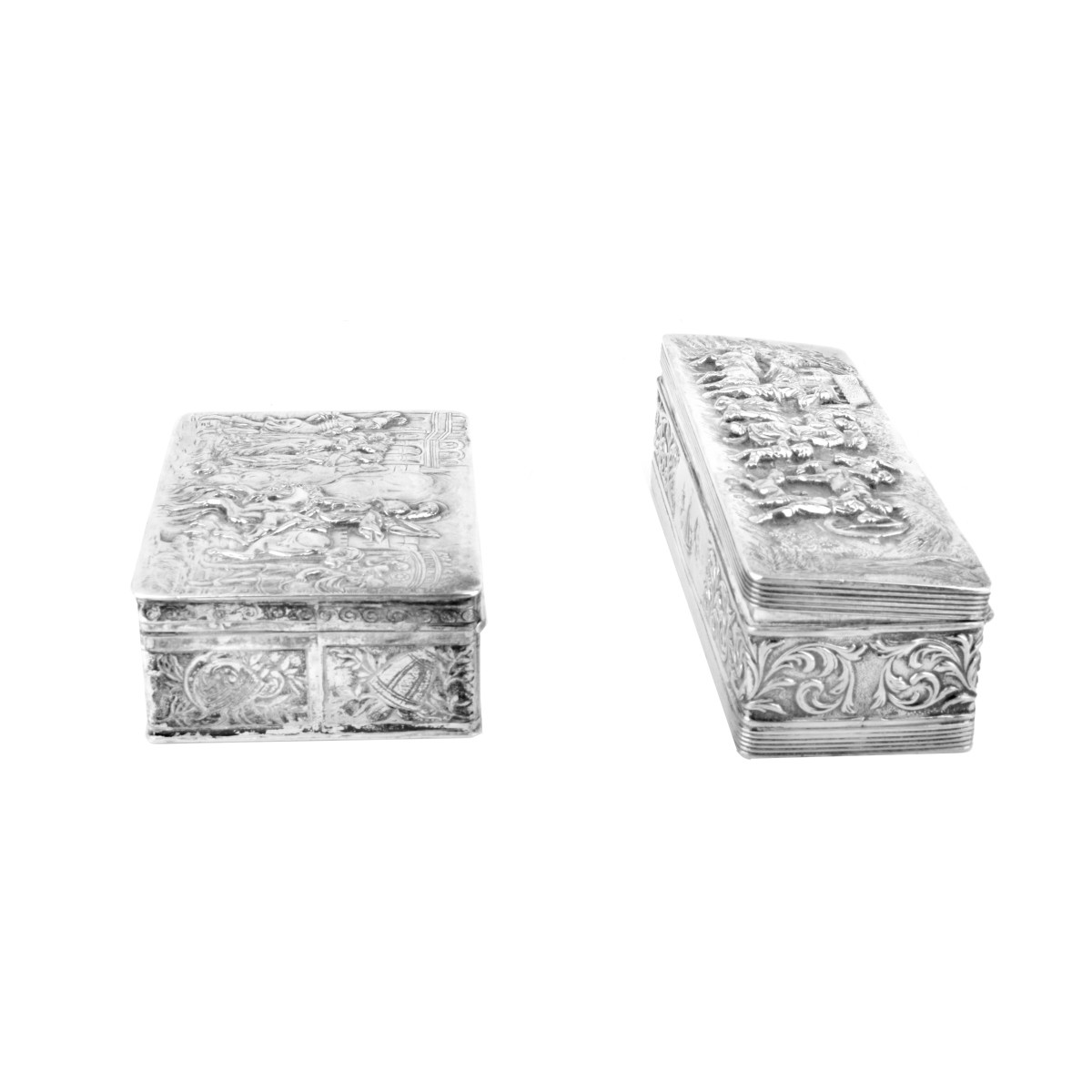(2) Antique Dutch Silver Boxes
