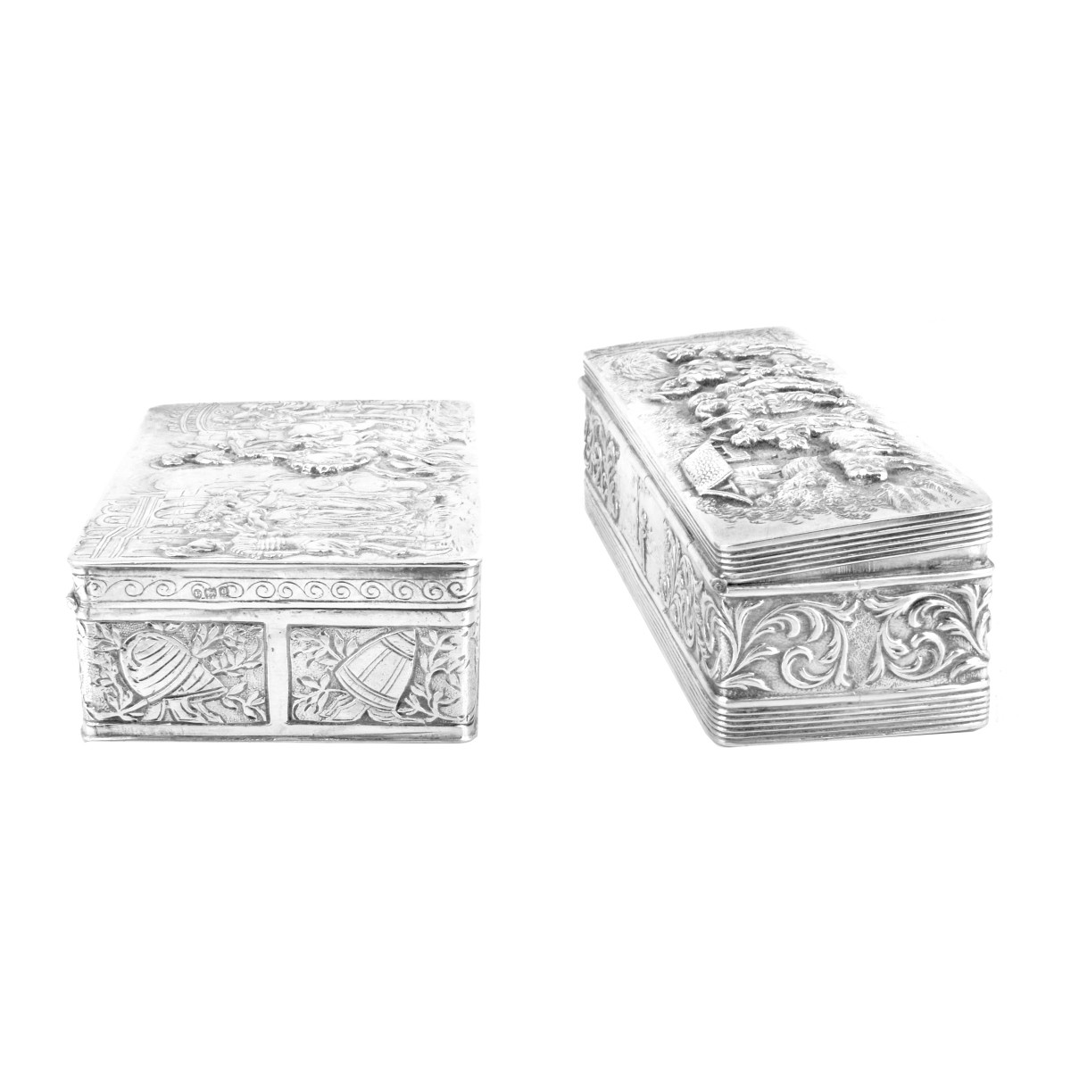 (2) Antique Dutch Silver Boxes