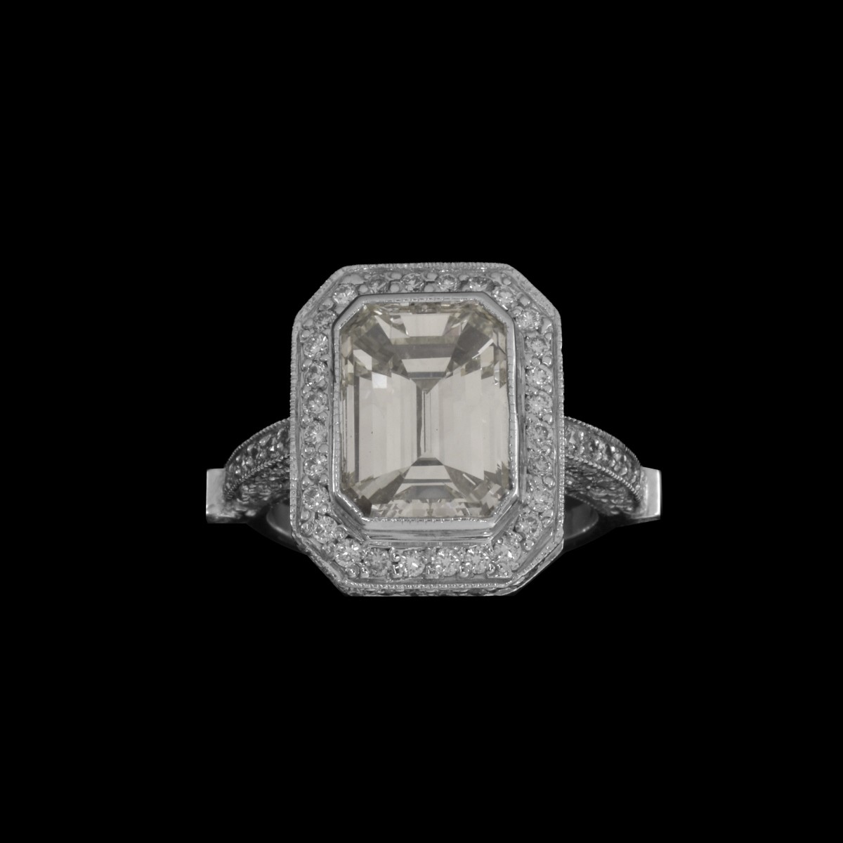 EGL Diamond and 18K Engagement Ring