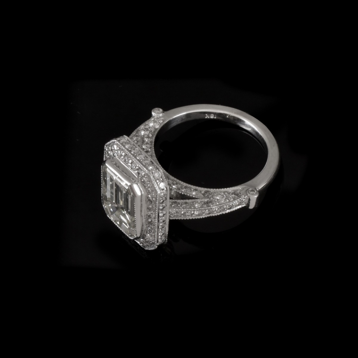 EGL Diamond and 18K Engagement Ring