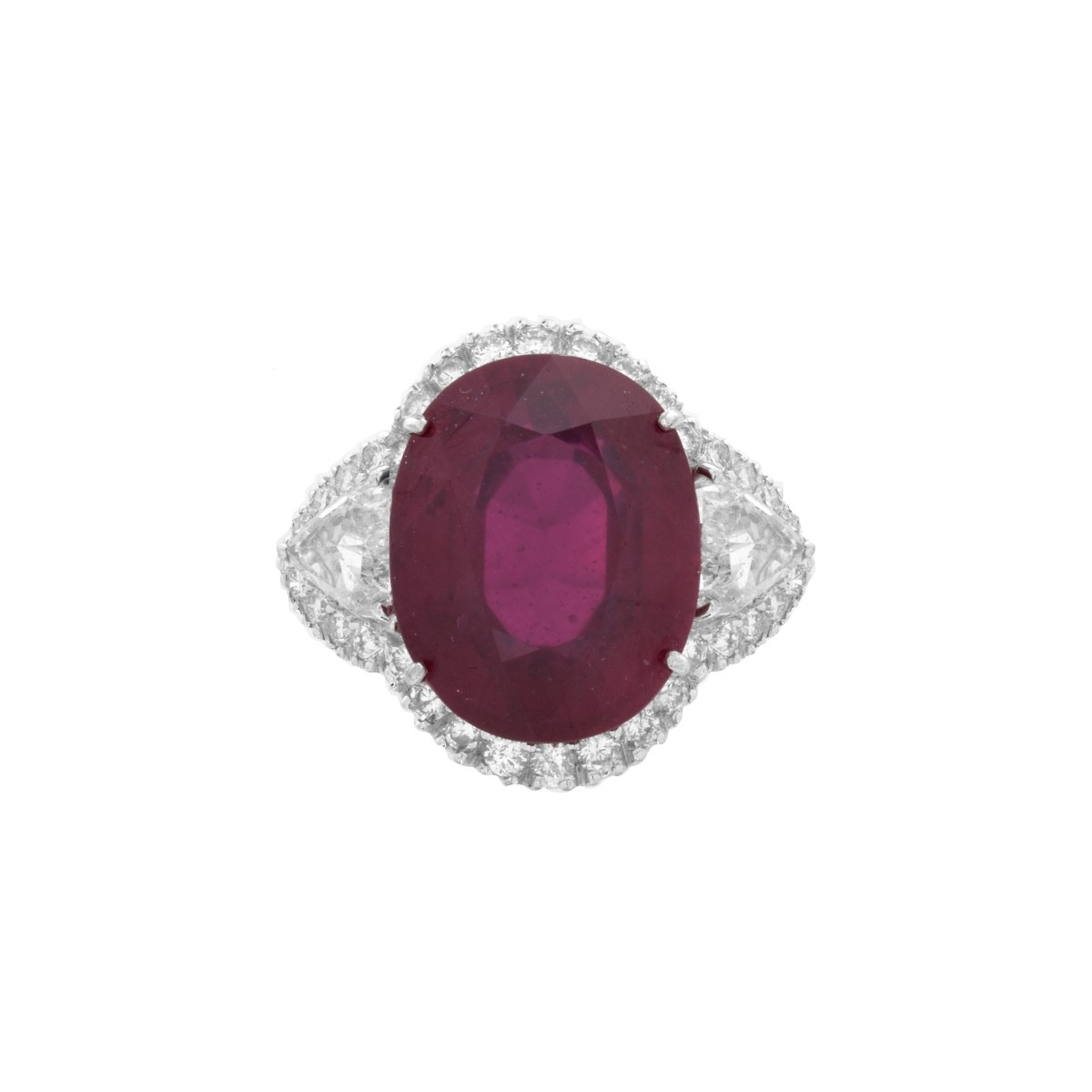 Ruby, Diamond and 18K Ring