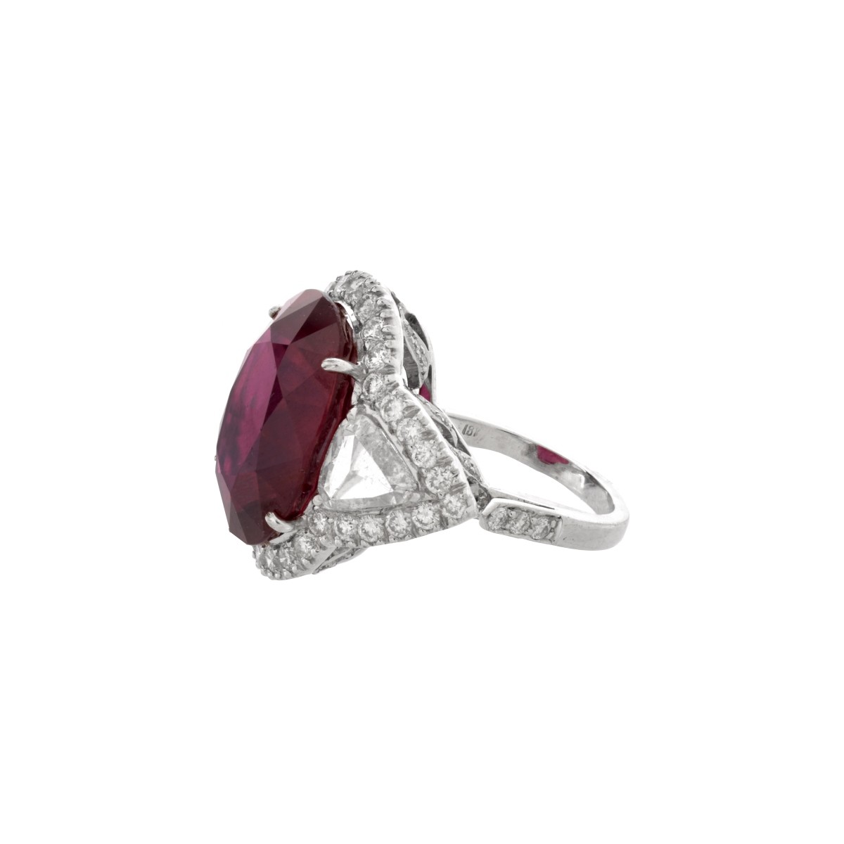 Ruby, Diamond and 18K Ring