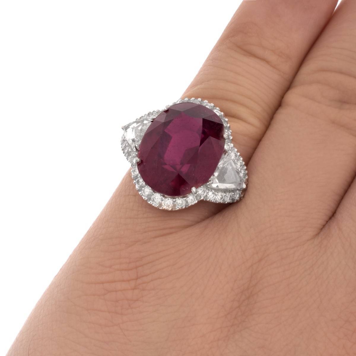 Ruby, Diamond and 18K Ring