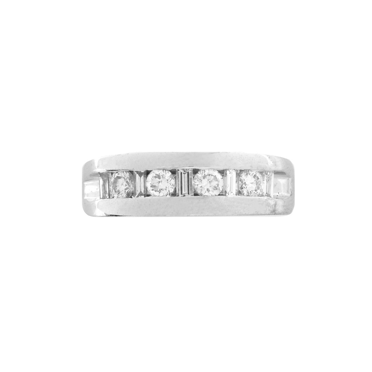 Man's Diamond and 14K Band