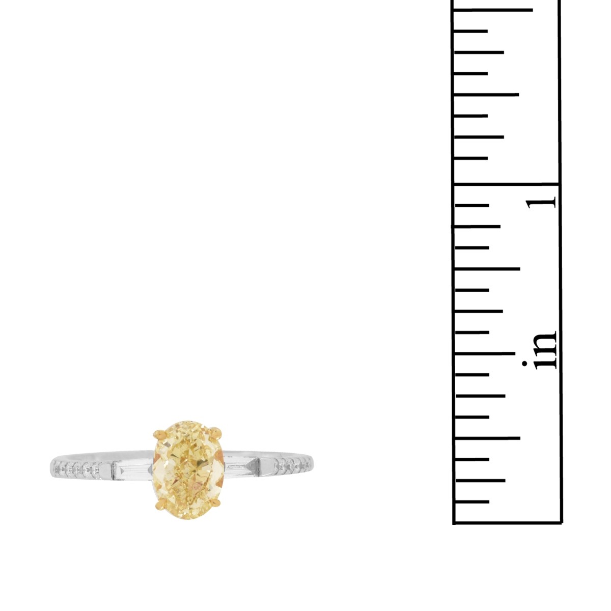 GIA Diamond and 18K Ring