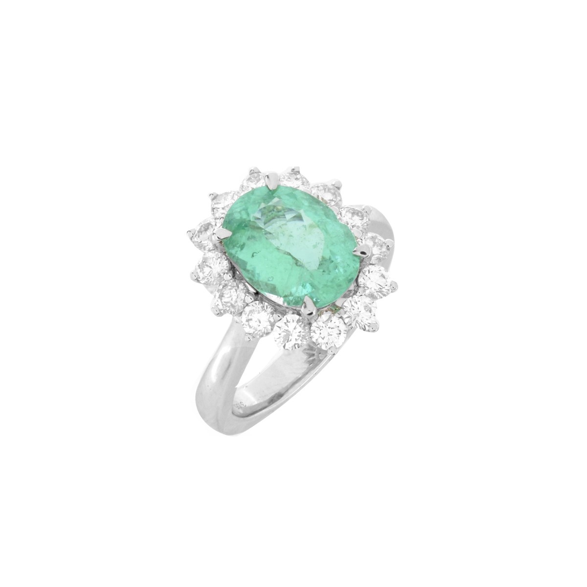 Tourmaline, Diamond and 18K Ring