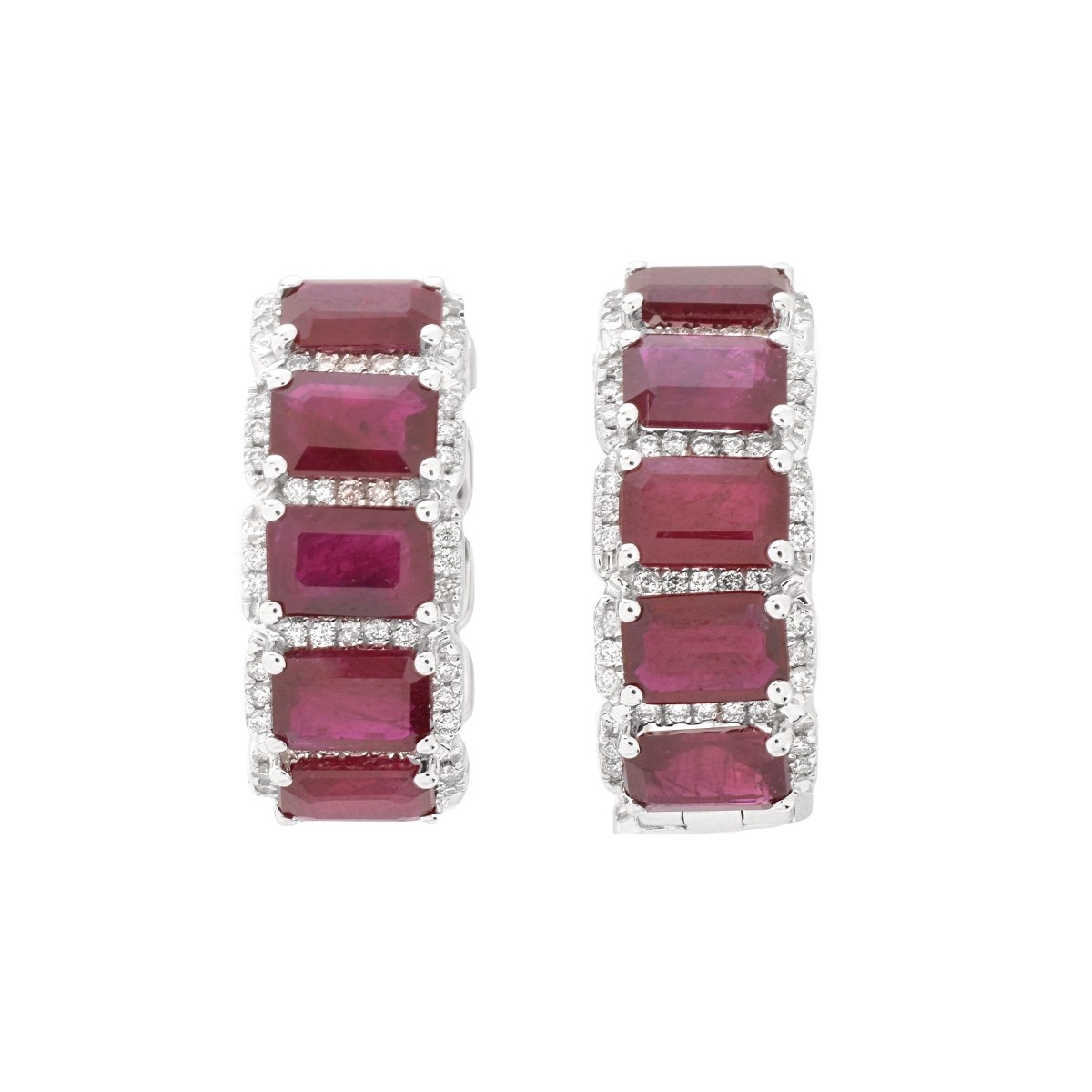 Ruby and 18K Earrings