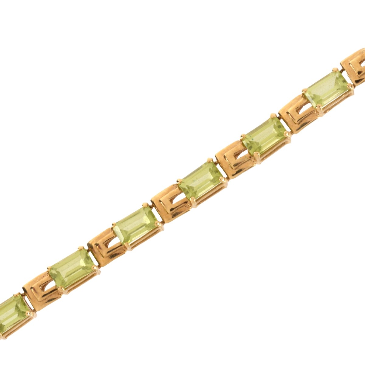 Peridot and 14K Bracelet