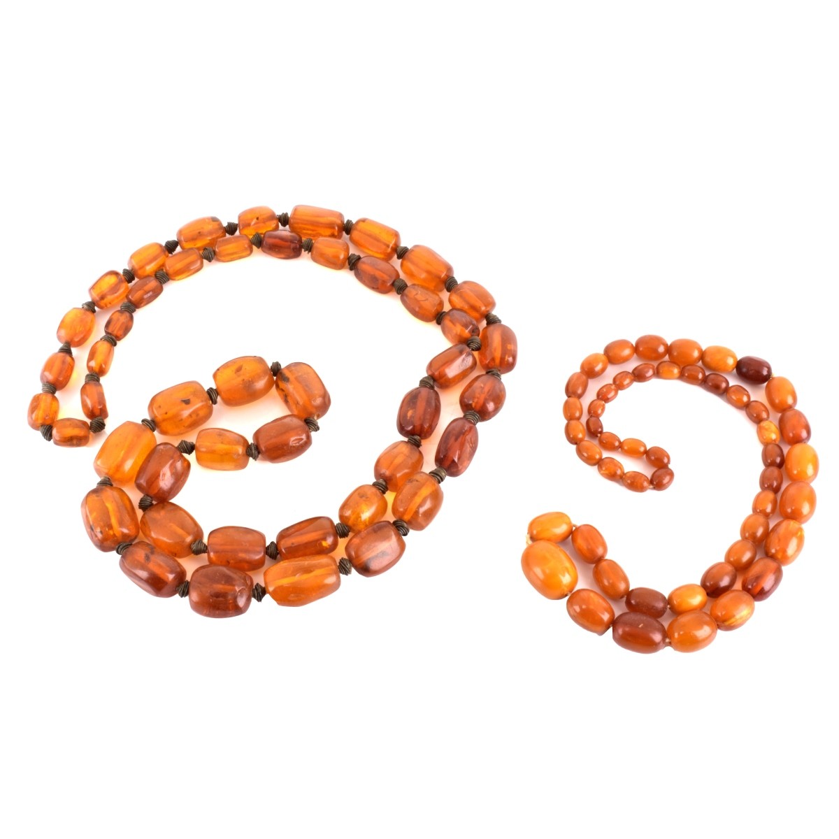 Two Amber Necklaces