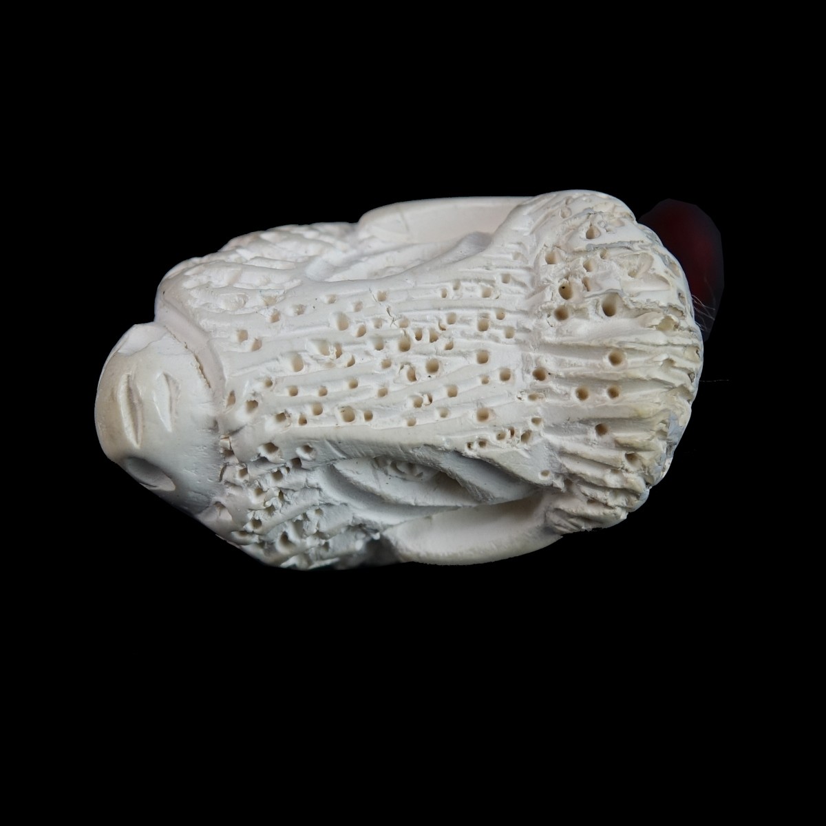 Antique Chinese Carving & Meerschaum Pipe