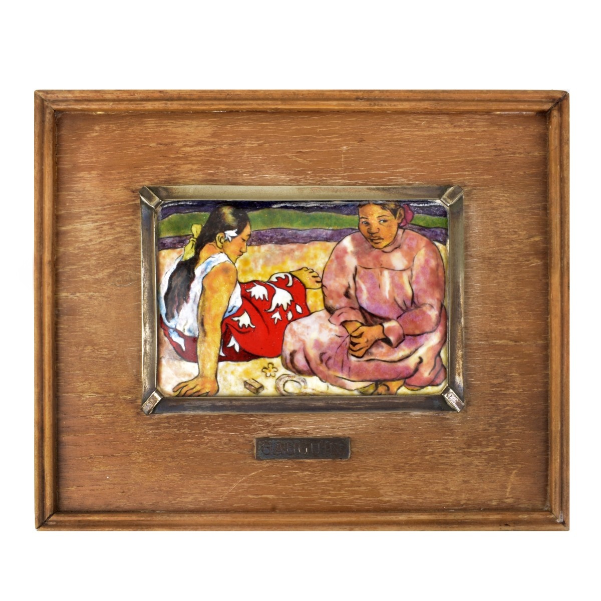 After: Paul Gauguin (1848 - 1903) Enamel on Copper