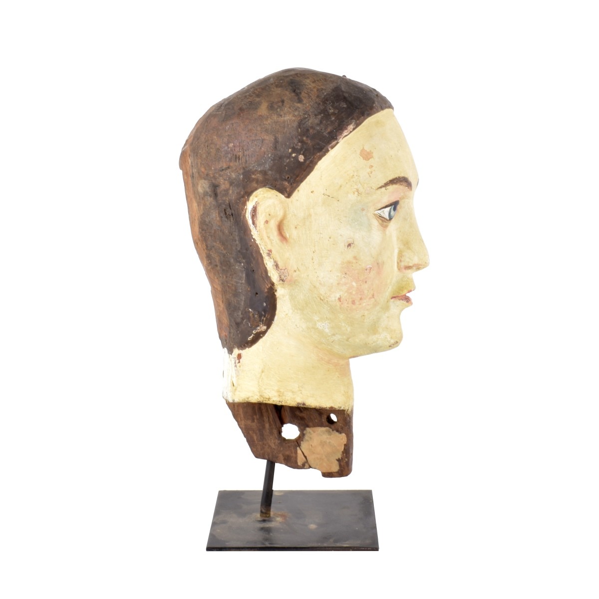 20th C. Folk Art Carved Bust