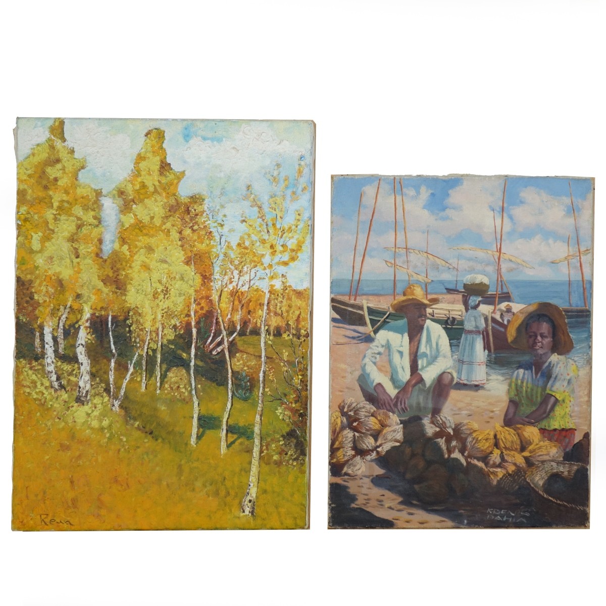 (2) 20th C. Oil Paintings