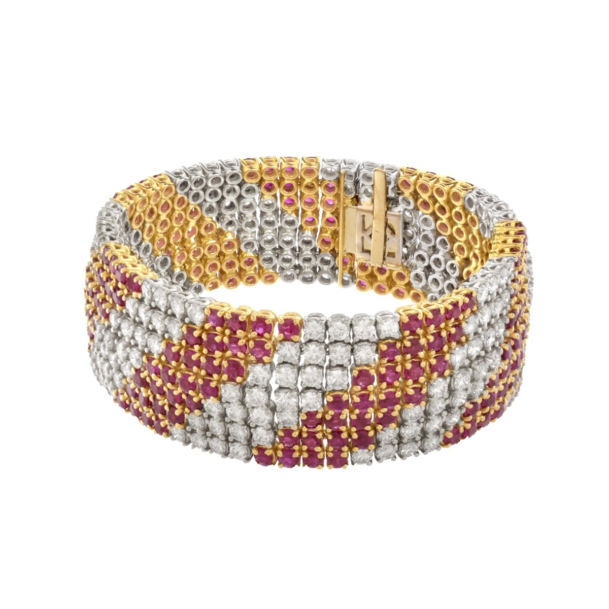 Diamond, Ruby and 18K Bracelet