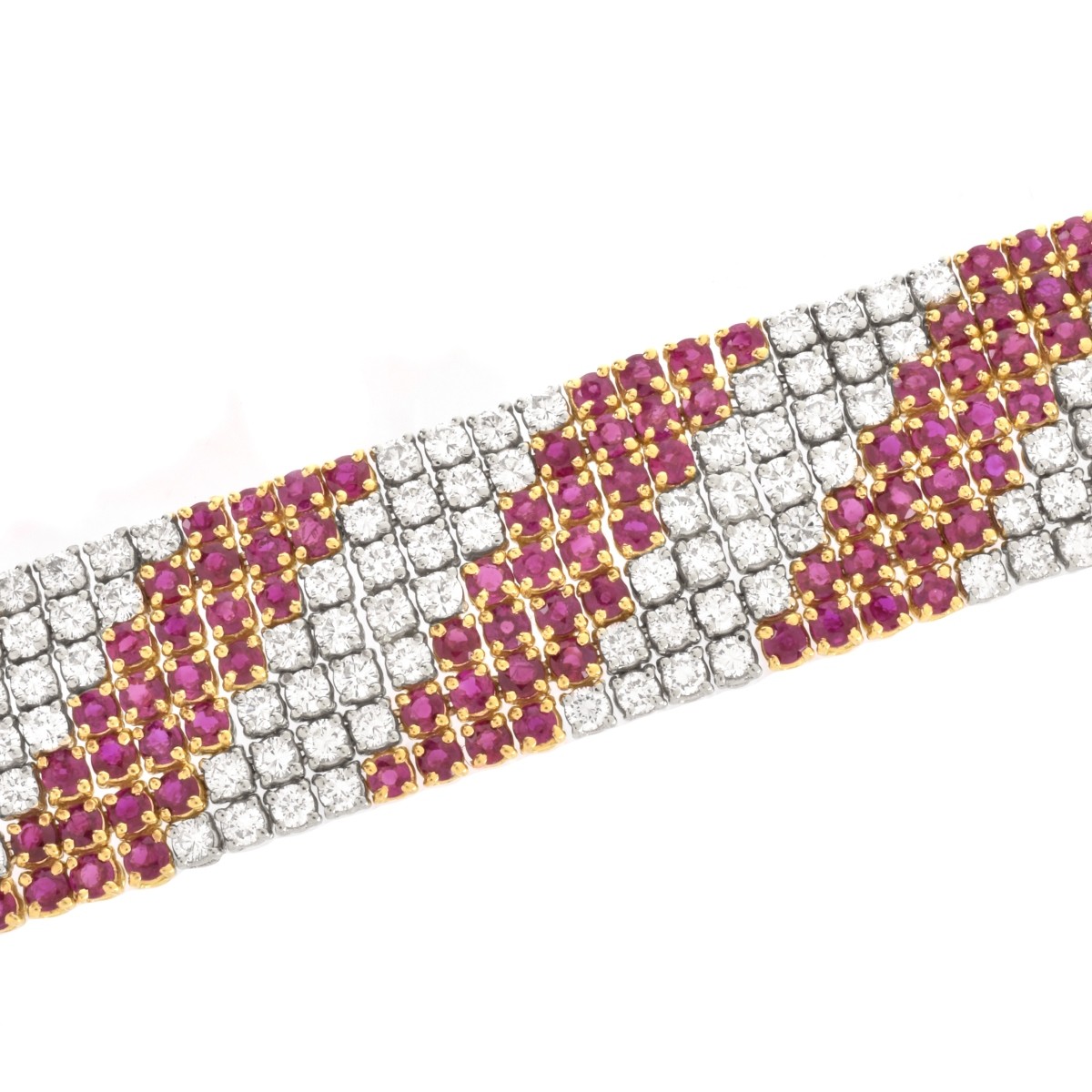 Diamond, Ruby and 18K Bracelet