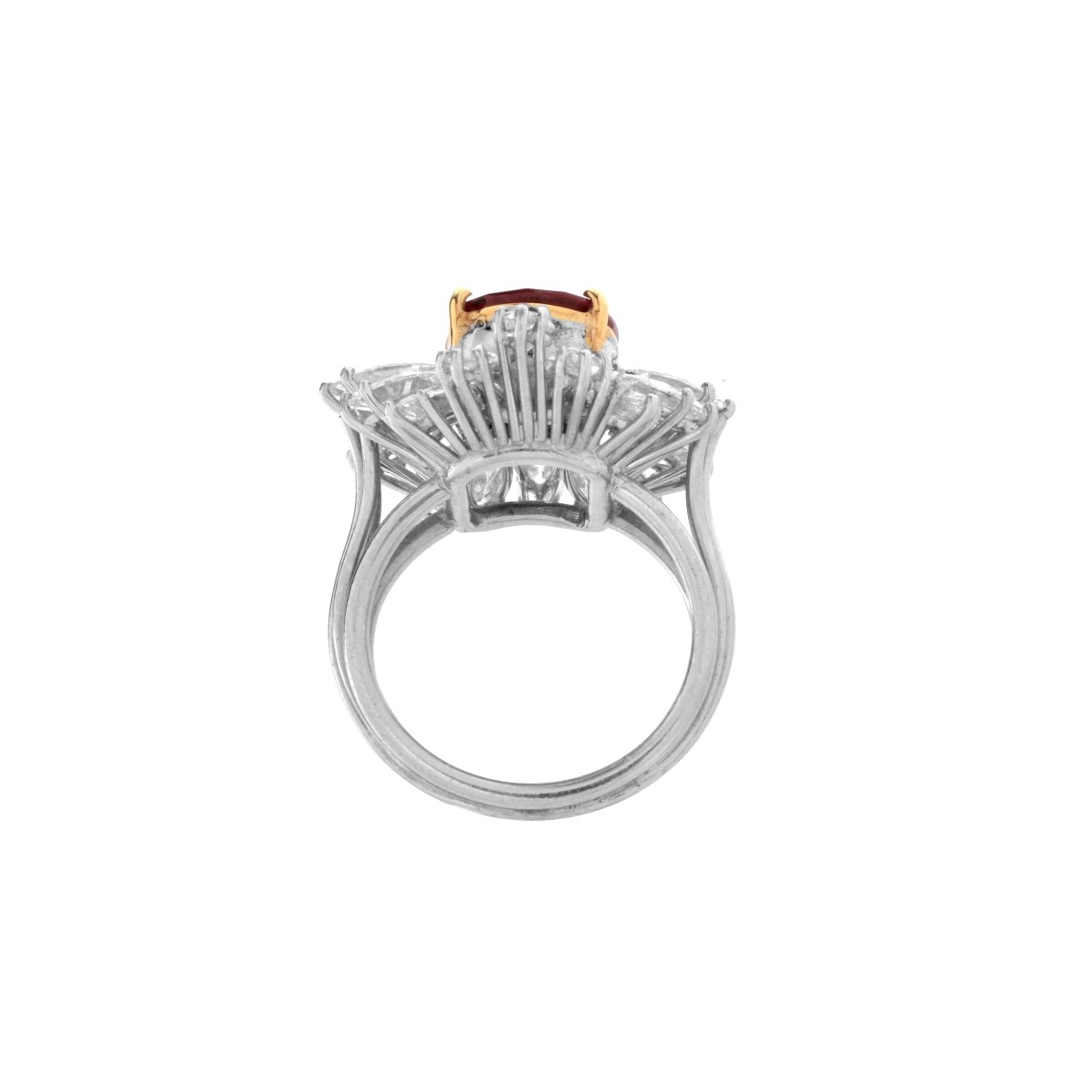 AGL Ruby, Diamond and Platinum Ring