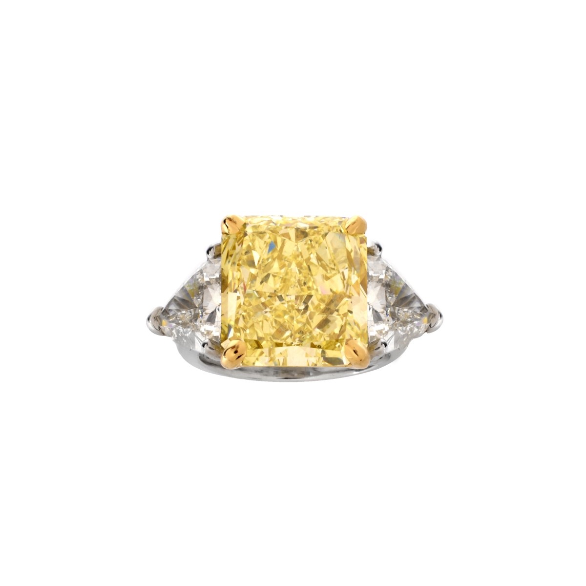 GIA 14.71ct Fancy Yellow Diamond Ring