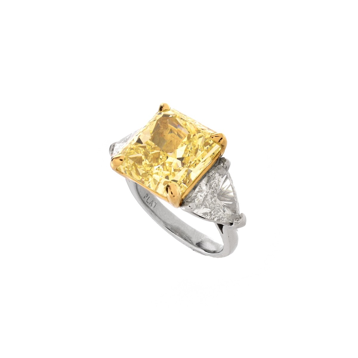 GIA 14.71ct Fancy Yellow Diamond Ring