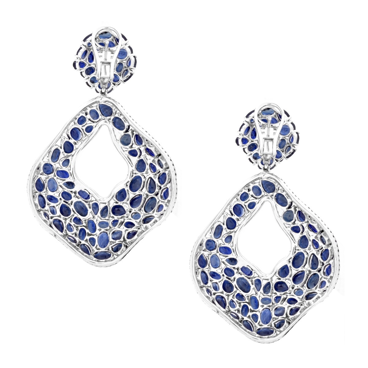 Sapphire and 18K Earrings