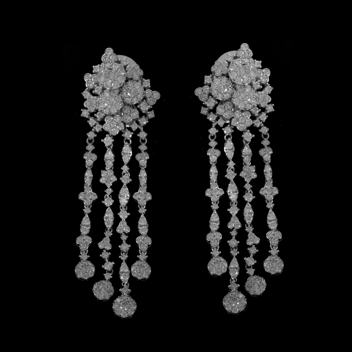 Diamond and 18K Earrings