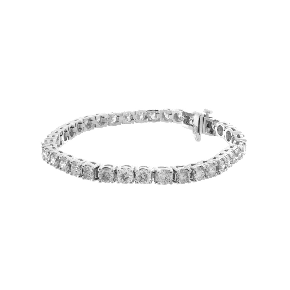 Diamond and 14K Line Bracelet