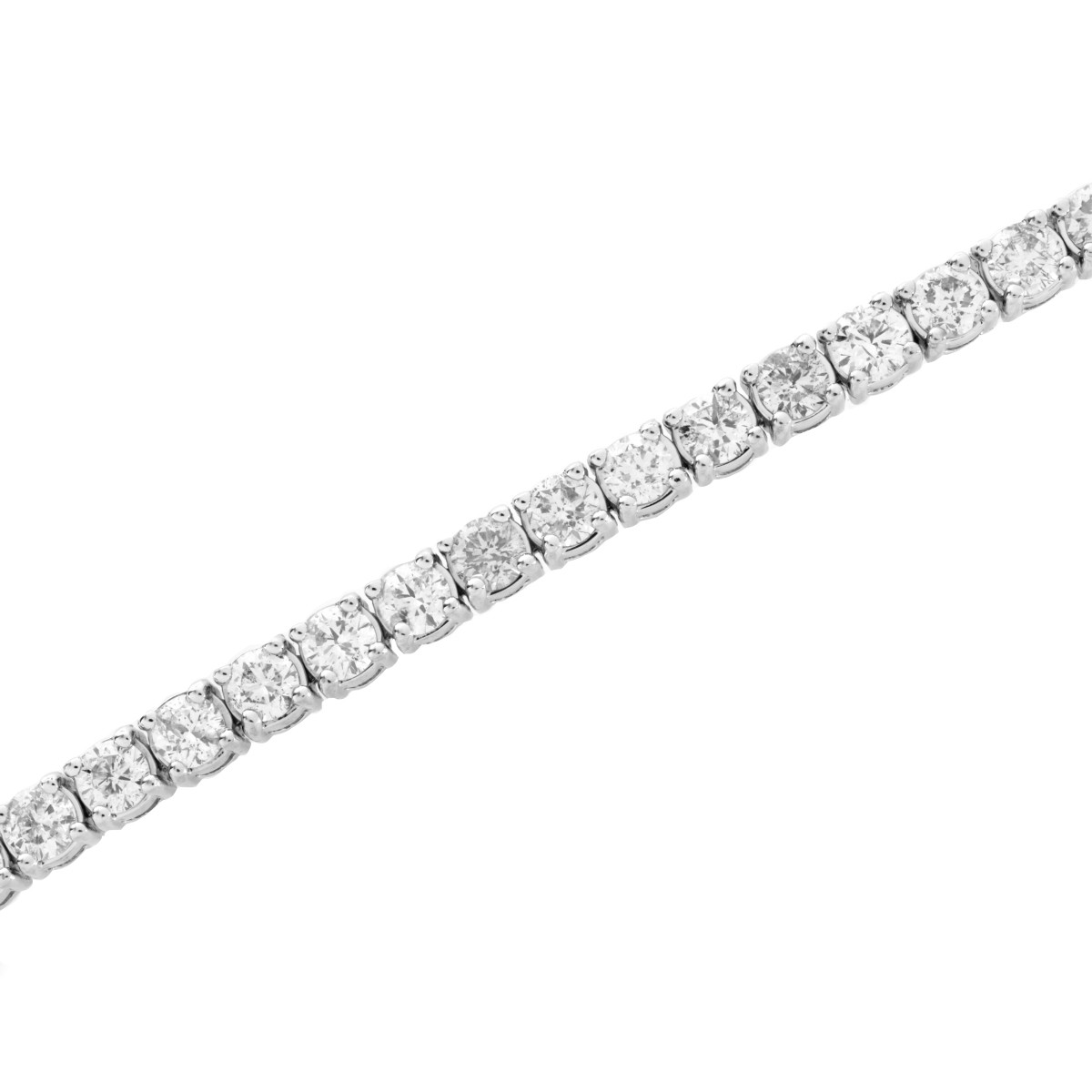 Diamond and 14K Line Bracelet