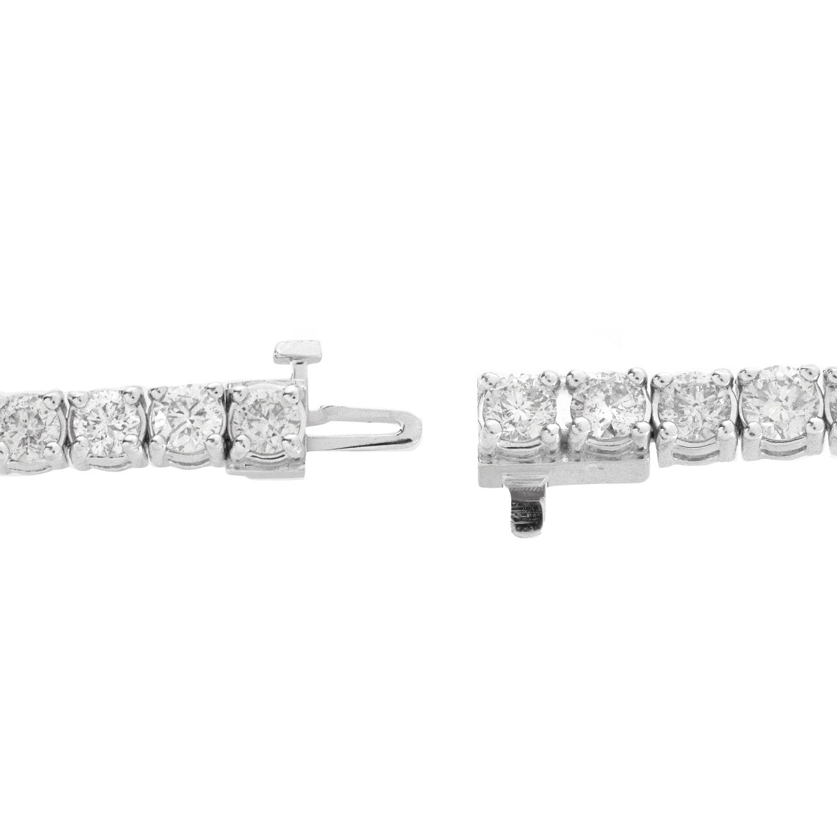 Diamond and 14K Line Bracelet