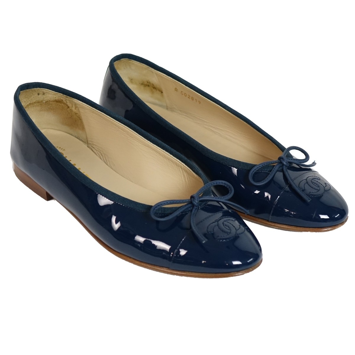 Chanel Patent Leather Ballet Flats