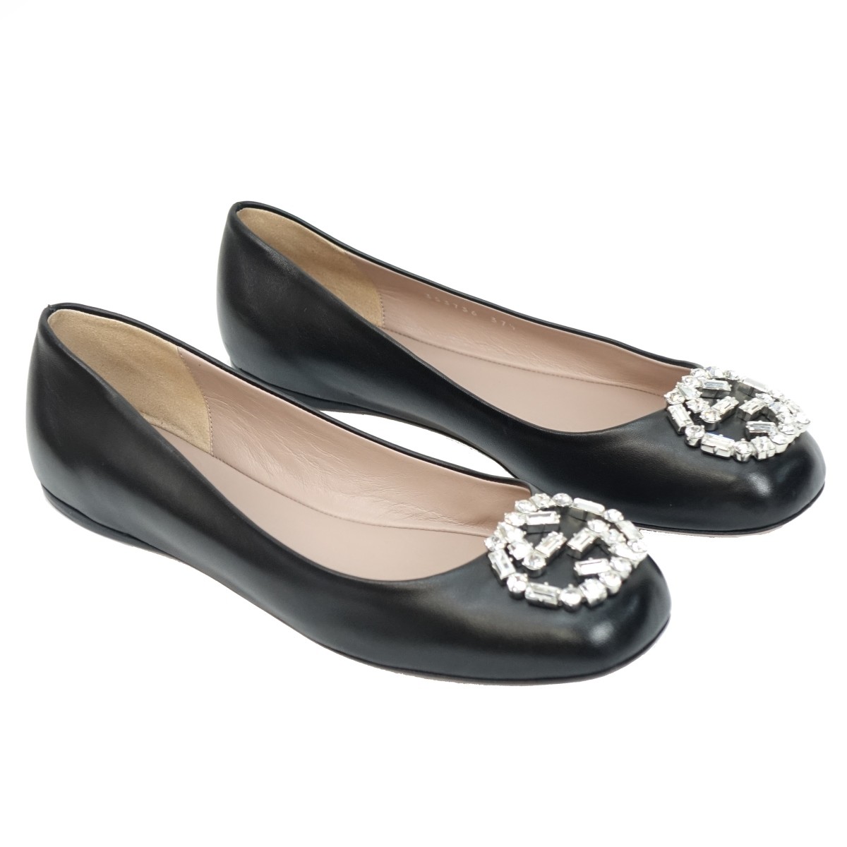 Gucci Crystal GG Ballet Flats