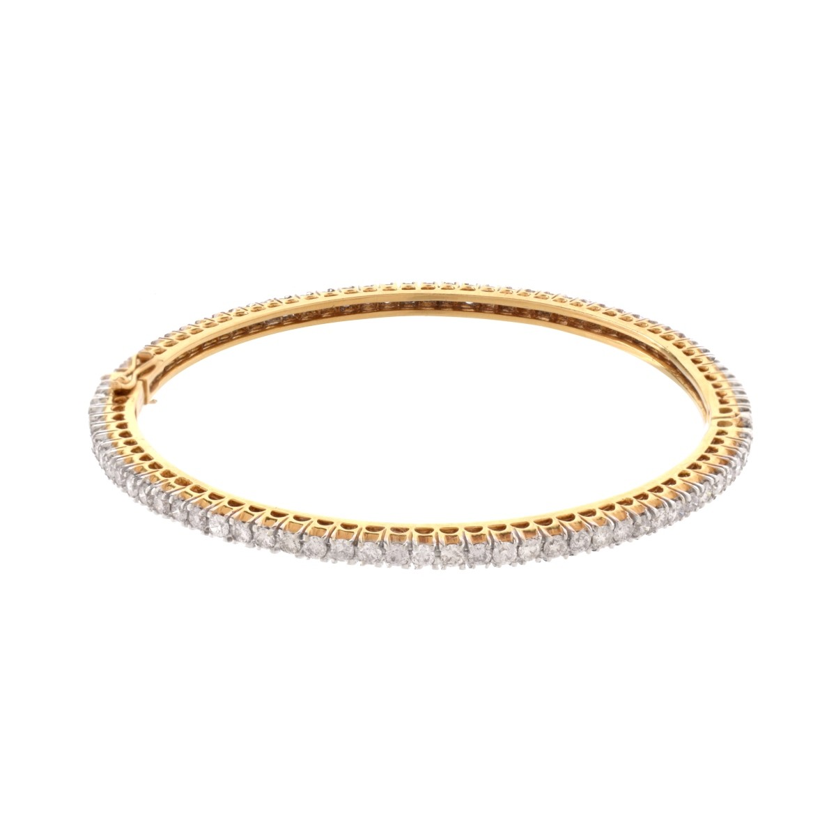 Diamond and 18K Bangle