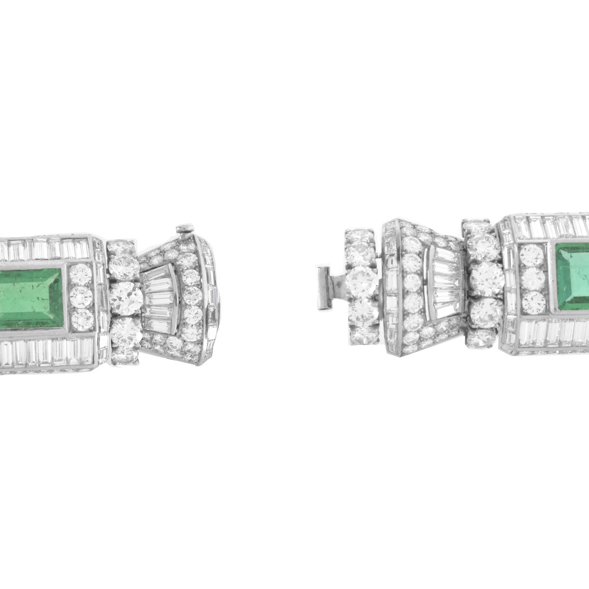 AGL Emerald, Diamond and Platinum Bracelet