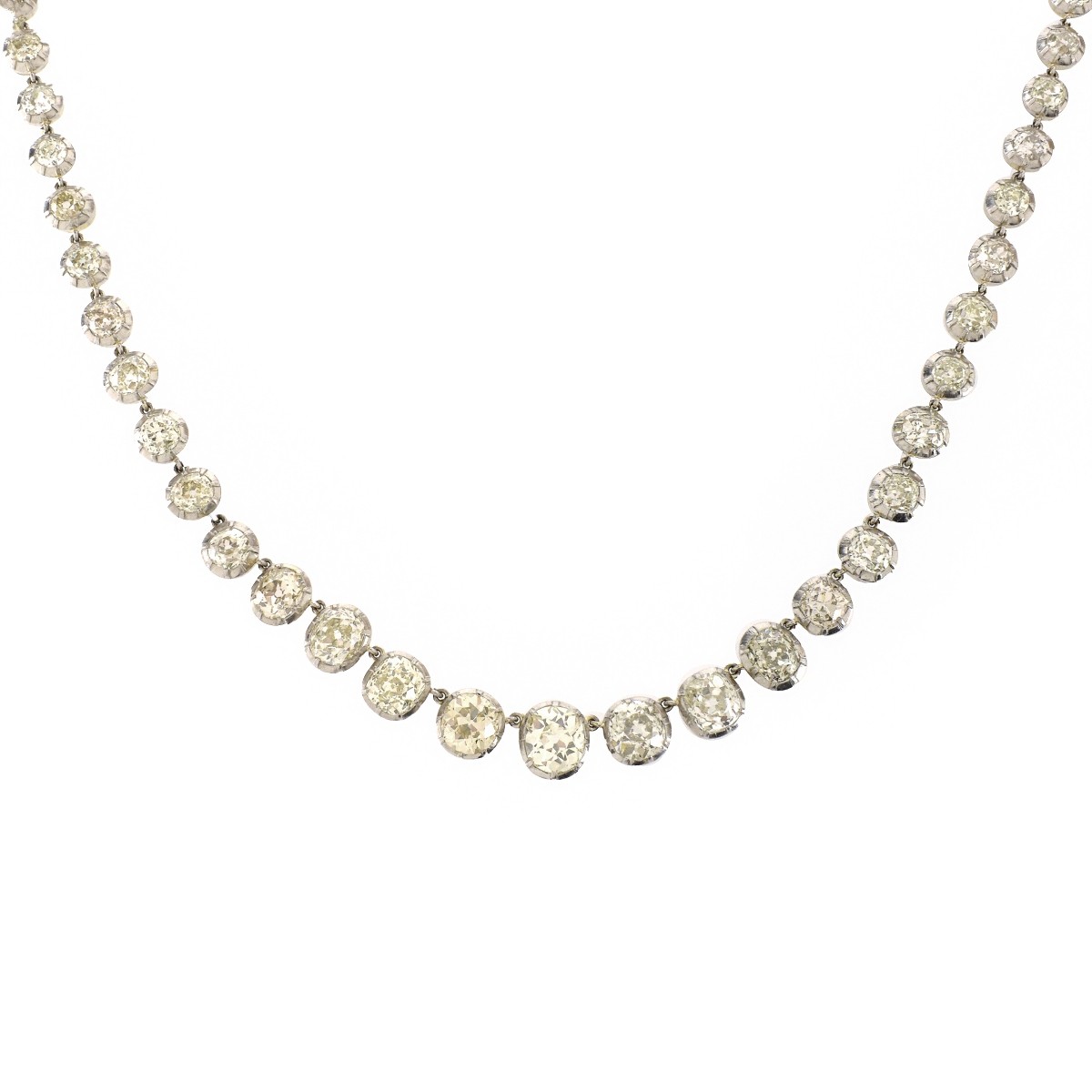 Diamond, Platinum and 18K Necklace