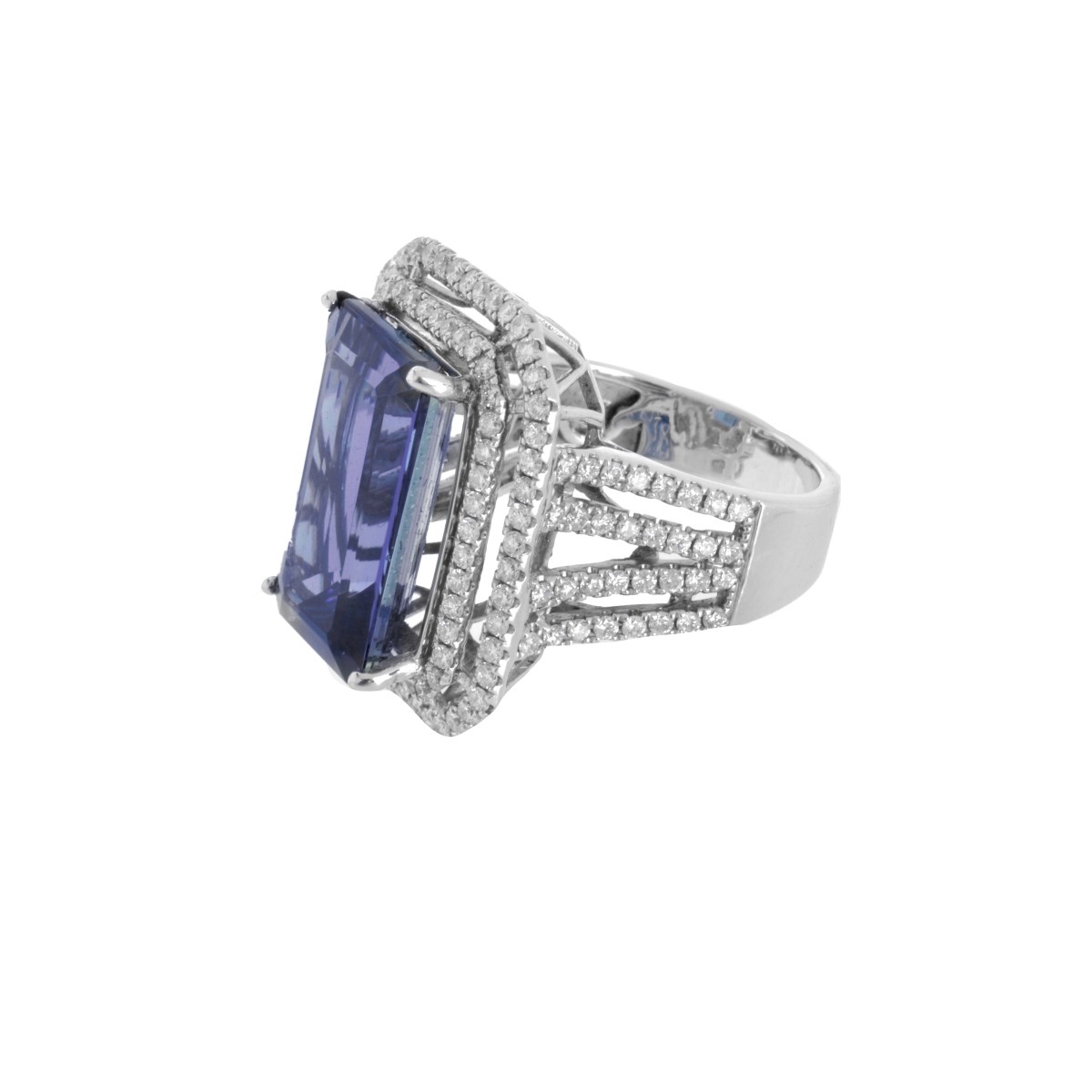 Tanzanite, Diamond and 14K Ring