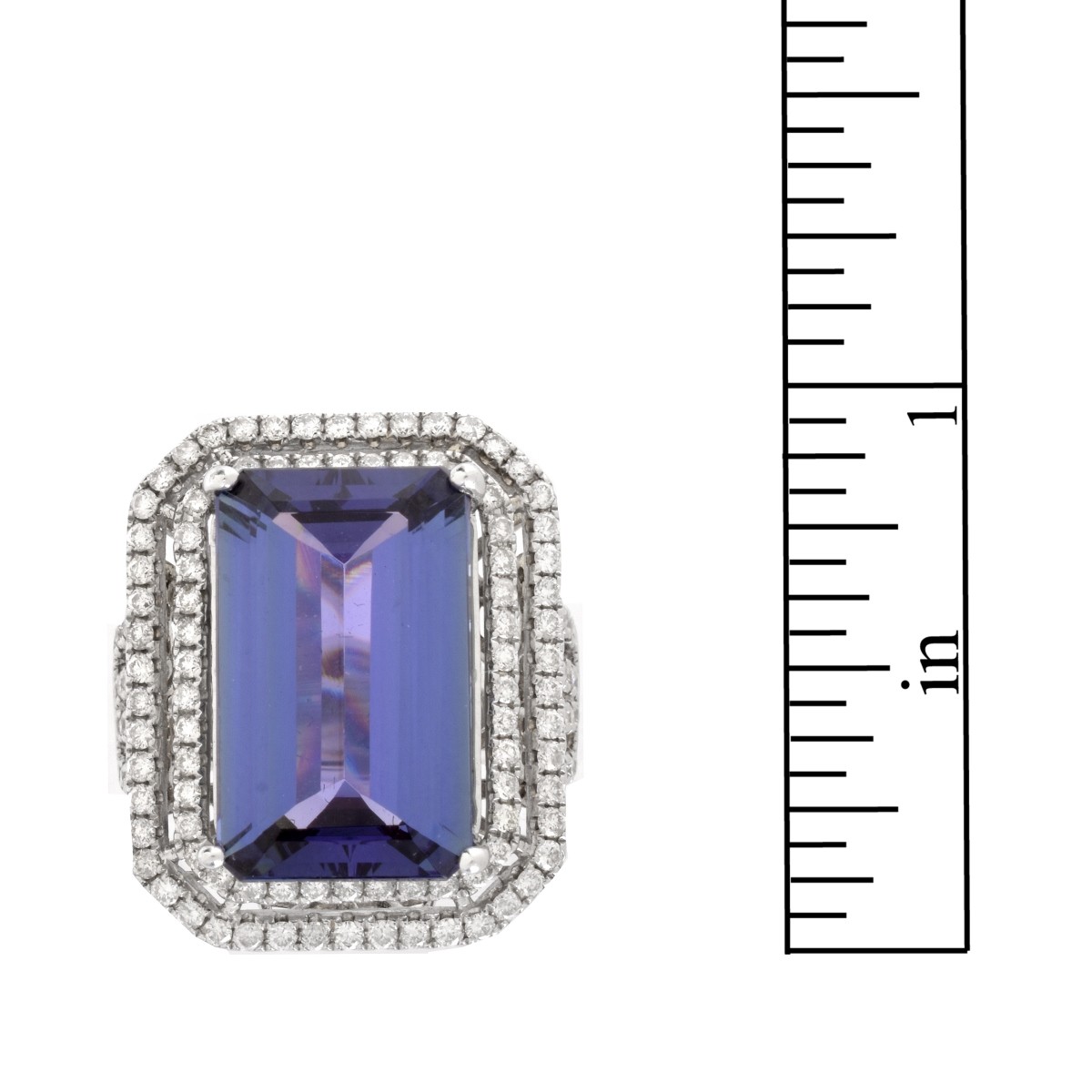 Tanzanite, Diamond and 14K Ring