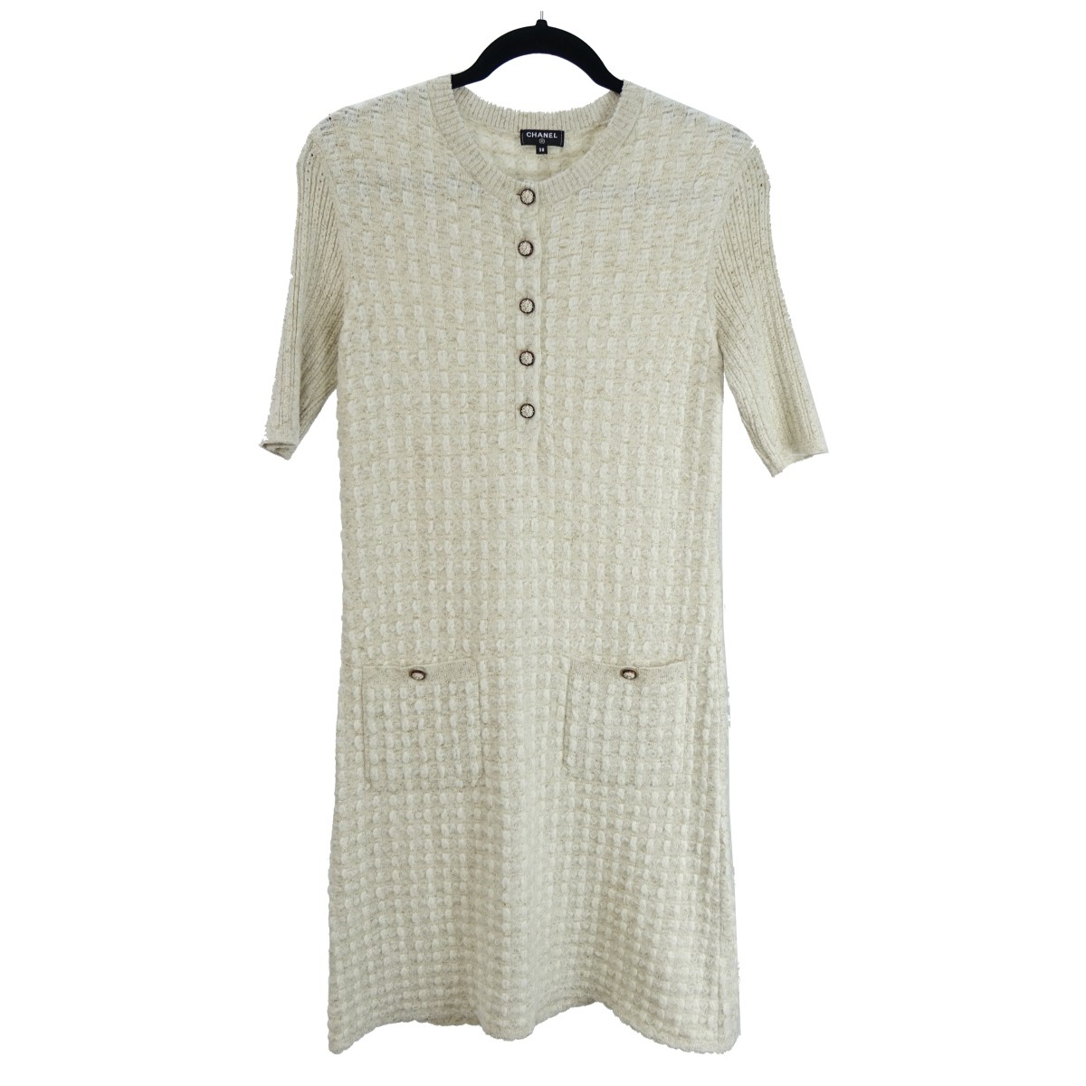 Chanel Short Sleeve Dress with Pockets