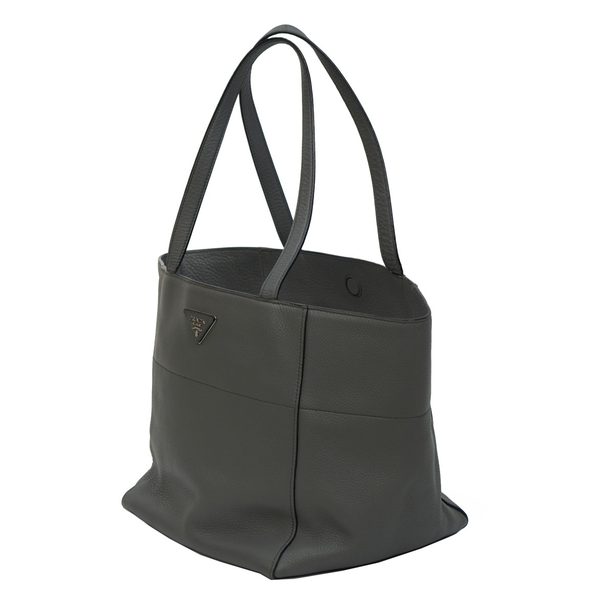 Prada Calf Leather Shopping Tote