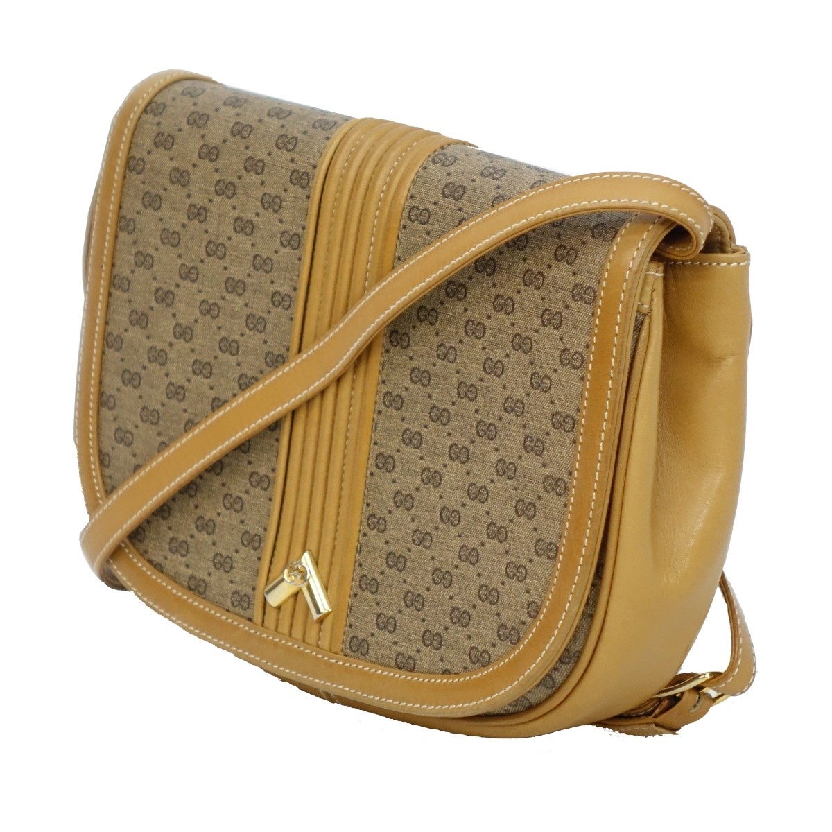 Vintage Gucci Monogram Shoulder Bag