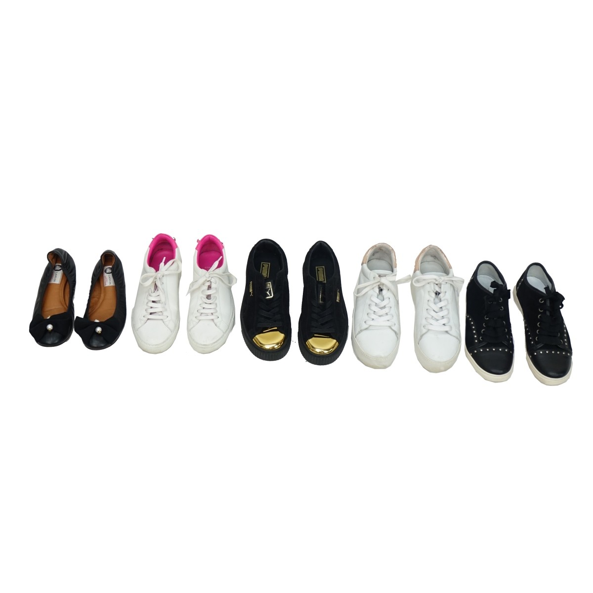 (4) Pairs of Womens Sneakers and Ballet Flats