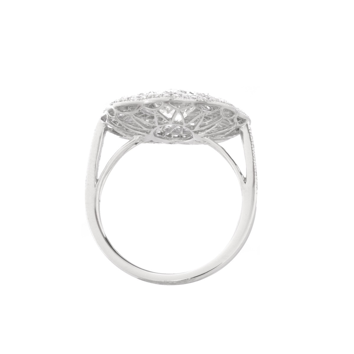 Diamond and Platinum Ring