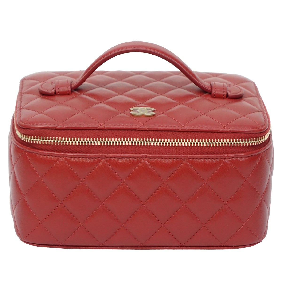 Chanel CC Quilted Jewelry Case