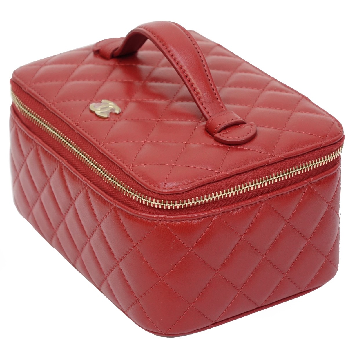 Chanel CC Quilted Jewelry Case