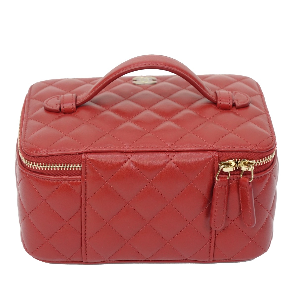 Chanel CC Quilted Jewelry Case
