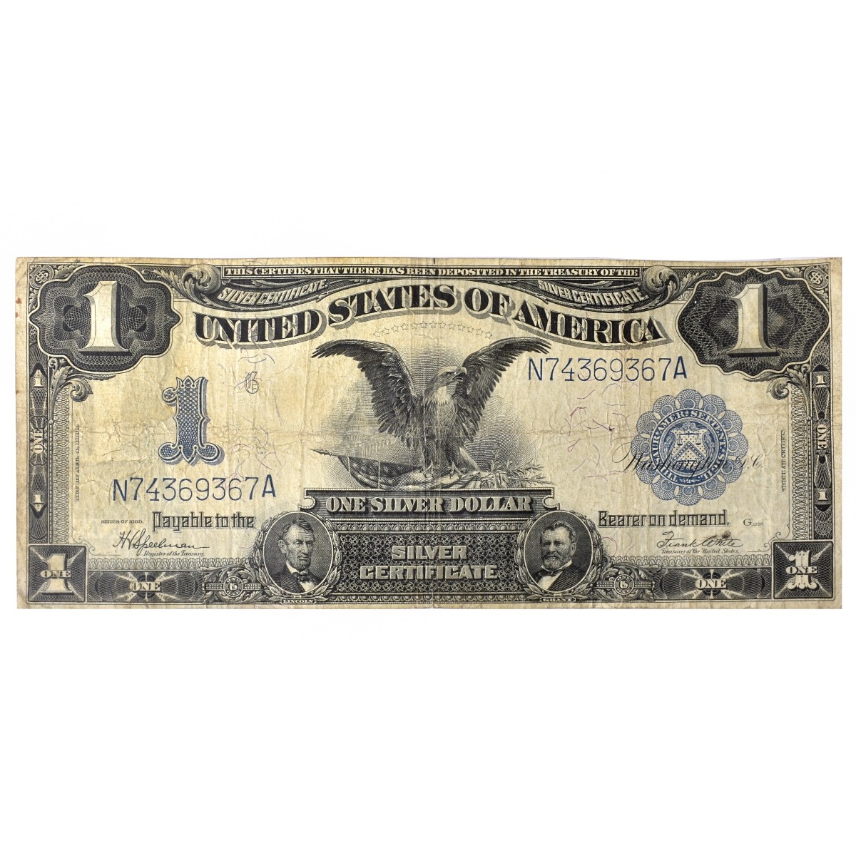 US 1899 $1 Silver Certificate