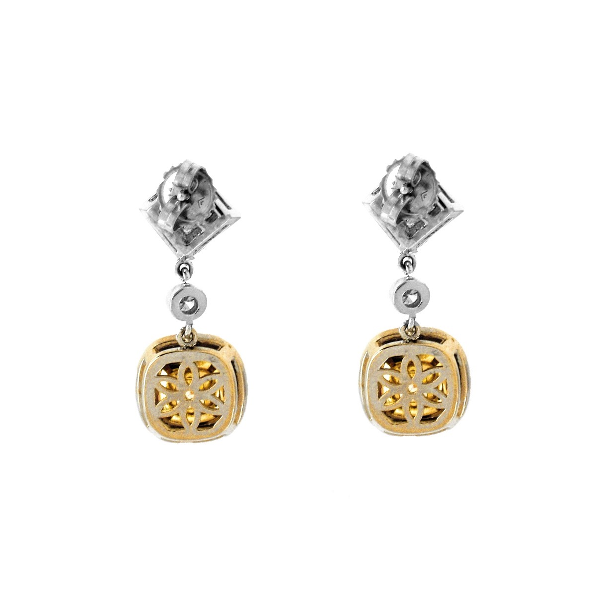 Diamond and 18K Earrings