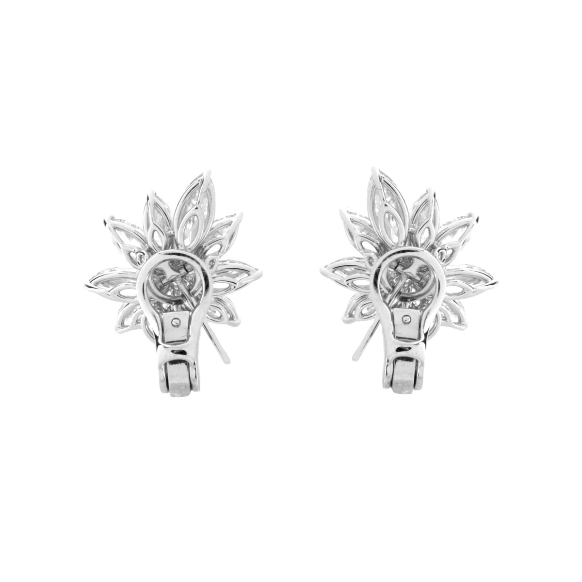 Diamond and Platinum Earrings