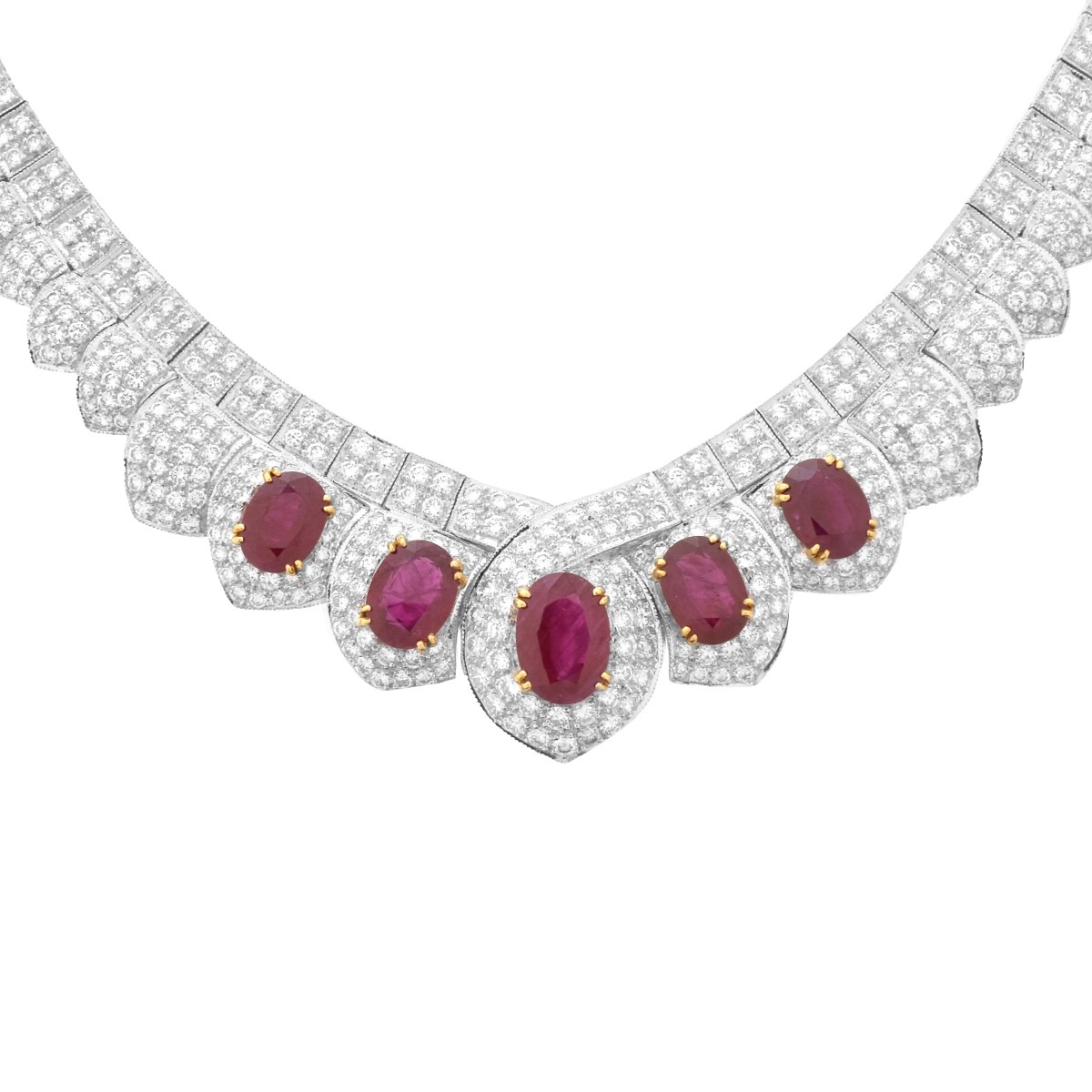 Ruby, Diamond and 18K Necklace