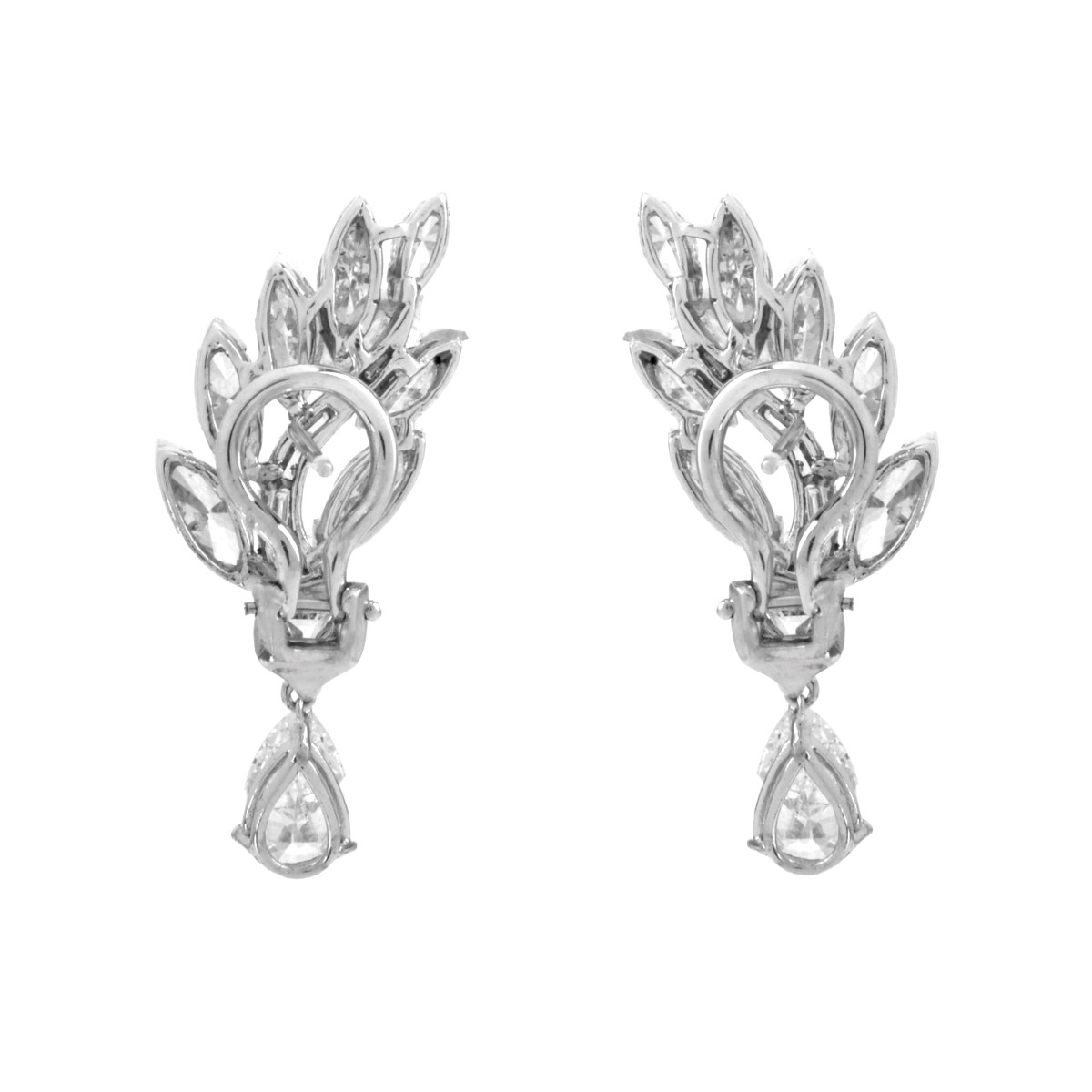 Diamond and Platinum Earrings