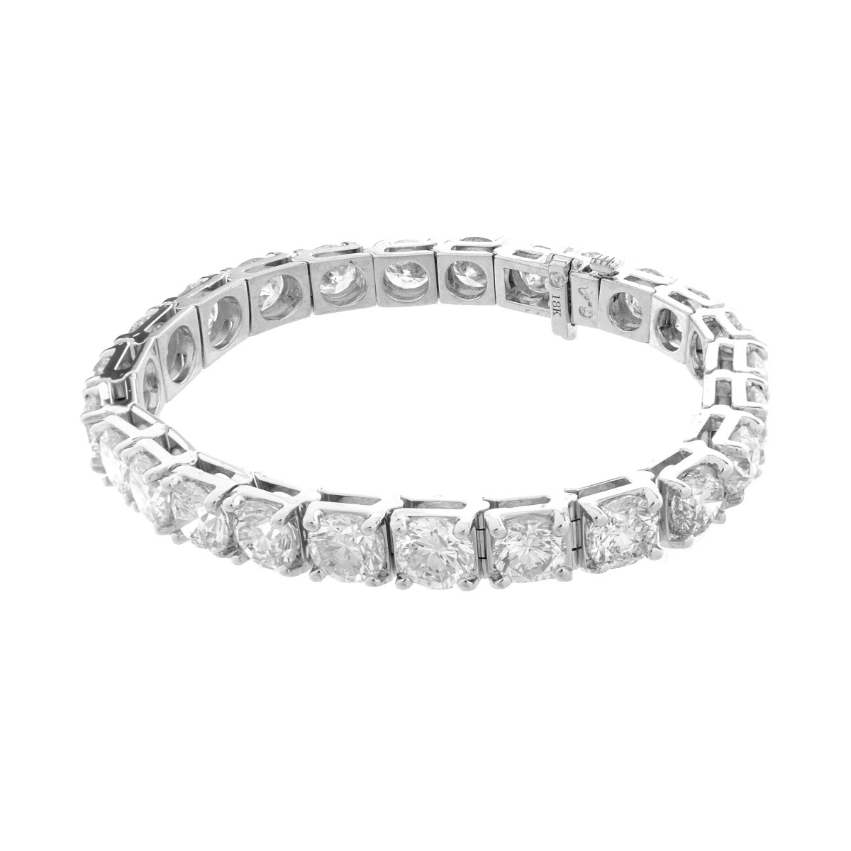 Diamond and 18K Tennis Bracelet