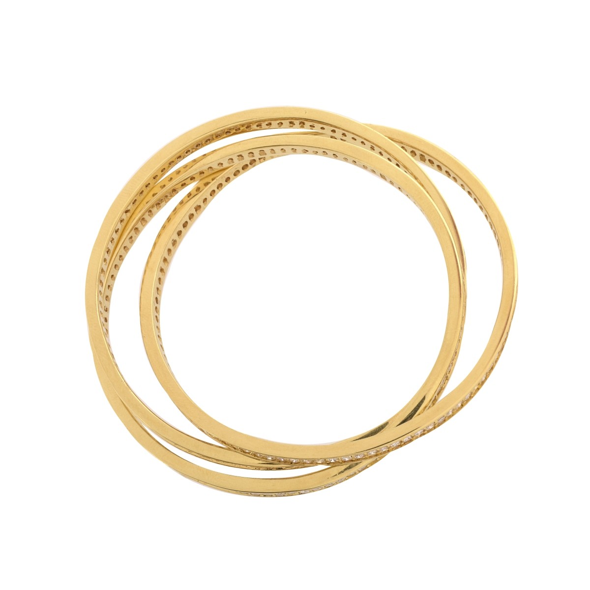 Diamond and 18K Bangles